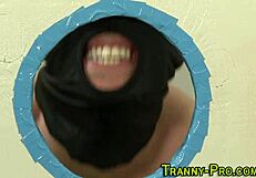 Trannies asshole gets rimmed