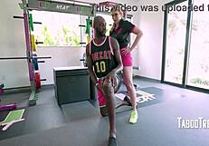 Blonde milf coach Cory Chase with glasses takes huge black cock to stretch her pussy