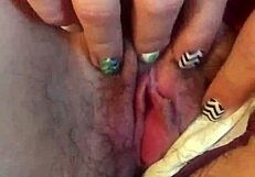 Mommy cums in panties while watching homemade video