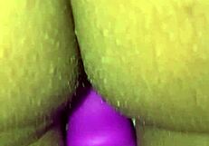 her crazy reactions as vibrator touches pussy in dorm