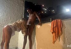 fucked blonde's ass after beach in vidigal