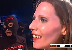 euro slut drilled by group cocks on desk