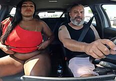 Carona Em Salvador Ba Com Uma Cavalona Peituda E Rabuda - May Silva!