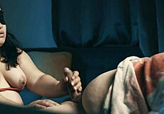 amateur bbw latina gives blowjob and makes him cum fast