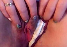 Mommy cums in panties while watching homemade video