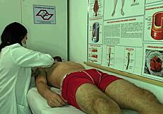 Nurse Excited by Patient's Erection Moaning