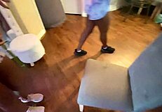 Two sluts sucking one big black cock?