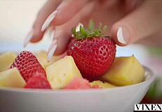 vixen sweet curvy beauty ellie nova gives her boyfriend a special gift with deepthroat cum on tits doggystyle bent over cum cowgirl riding spooning