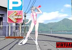 mmd futanari dances while masturbating to wavefile mix?