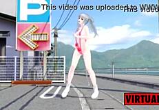 mmd futanari dances while masturbating to wavefile mix?