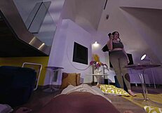 Diana Rius Berlekuk Halus Masukkan Kote Besar Ke Ass Dengan Tease Blowjob