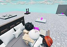 Whore Fucks Huge White Boy In Roblox Collab