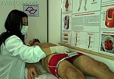 Nurse Excited by Patient's Erection Moaning