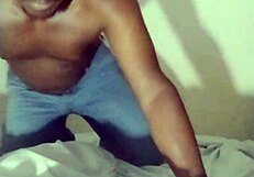 Spreading Legs On New White Bed For Intense Masturbation In Squid Position