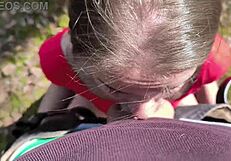 Slut's husband ties her to tree for cheating, I fuck her and save her!