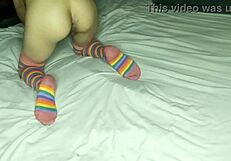 crossdresser follando con morena sexy en masturbacion y anal