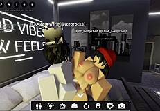 Furry fucks hard in public condo