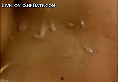 Shemale Ejaculates on Her Own Face