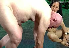 I tease with my shaved pussy and big cock