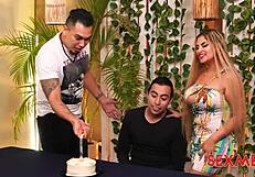 Sexmex Birthday Threesome With Haide In Quickie Fucking And Big Ass Action.