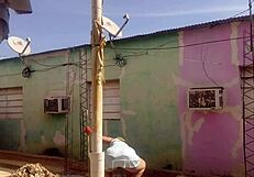 my neighbor can't resist my big ass in this short dress, he wants it so bad