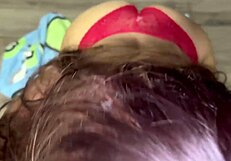 Roommate with big ass sucks my cock deep and swallows cum for rent payment