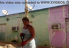 my neighbor can't resist my big ass in this short dress, he wants it so bad