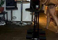 Naked Ebony Workout With Horny Personal Trainer