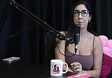 Brazilian woman in swingers house control