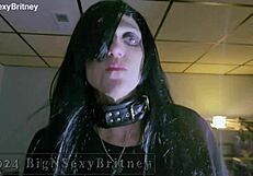 Big N Sexy Britney Goes Goth - Goth Chick Blowjob And Huge Facial - 2 Minute Preview