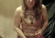 Slave Girl's Humiliating Auto Session with Thumbtacks