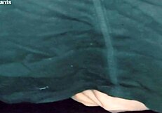 Trans woman rides dildo intensely