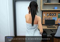 Big stepsister comes naked to room in morning - 3D hentai