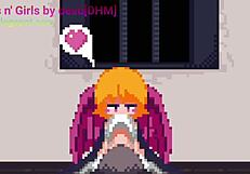 Girls dominate monsters in hentai sex scenes