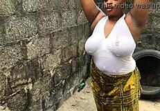 her big natural tits drive me crazy in outdoor anal