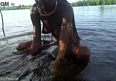 hot skinny african village girl naked, seeking dick outdoors?