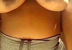 Brazilian Woman with Huge Natural Tits in Homemade Scene