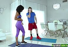 Ivory Logan Deepthroats Brick Danger's Juicy White Cock