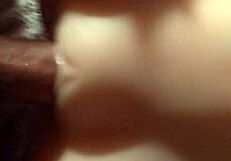 Blonde teen gets a surprise on her chest.