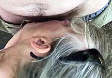 She says, 'Suck it deep, boy.' As friend's mom gives blowjob.