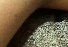 Homemade ebony assfucking and pussy play with creampie!