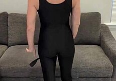 Wow, that ass in black bodysuit and hunter boots looks incredible!