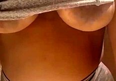 Brazilian Woman with Huge Natural Tits in Homemade Scene