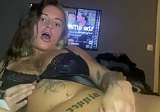 Horny Goth Teen Fucks Ass Solo To Cum