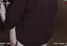 WTF! Girl in Skirt and Fishnet Stockings Gets Fucked and Creampied in Elevator!