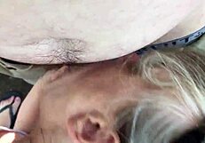 She says, 'Suck it deep, boy.' As friend's mom gives blowjob.