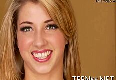 Petite European amateur teen gives blowjob and bent over sex with cock