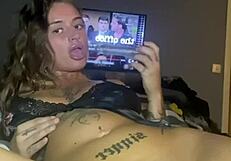 Horny Goth Teen Fucks Ass Solo To Cum