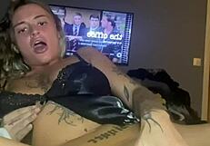 Horny Goth Teen Fucks Ass Solo To Cum