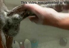 Big step sister plays with step brother monster bbc while parents arent home